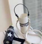 ⁦Dior Stainless Steel Water Bottle Tumbler – White⁩ - الصورة ⁦3⁩