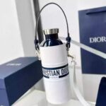 Dior Stainless Steel Water Bottle Tumbler – White
