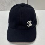 Chanel Pink-Lined Graffiti CC Baseball Cap
