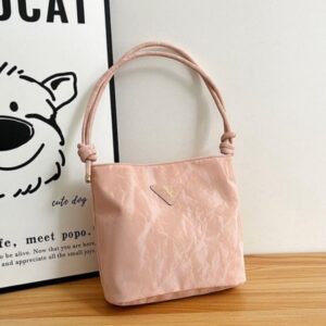 Prada VIP Light Pink Nylon Shoulder Bag