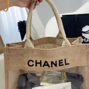 Chanel VIP Linen & Jute Tote Bag