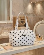 Miu Miu White Polka Dot Shoulder Bag