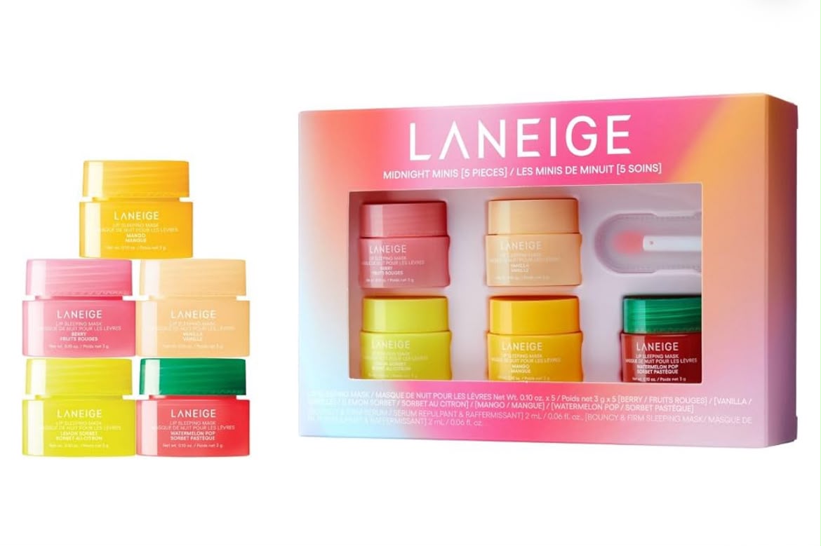 WhatsApp Image 2026-10-14 at 11.41.26 AM (1) LANEIGE Midnight Minis: Nourish & Hydrate Lip Sleeping Mask Set - الصورة 1