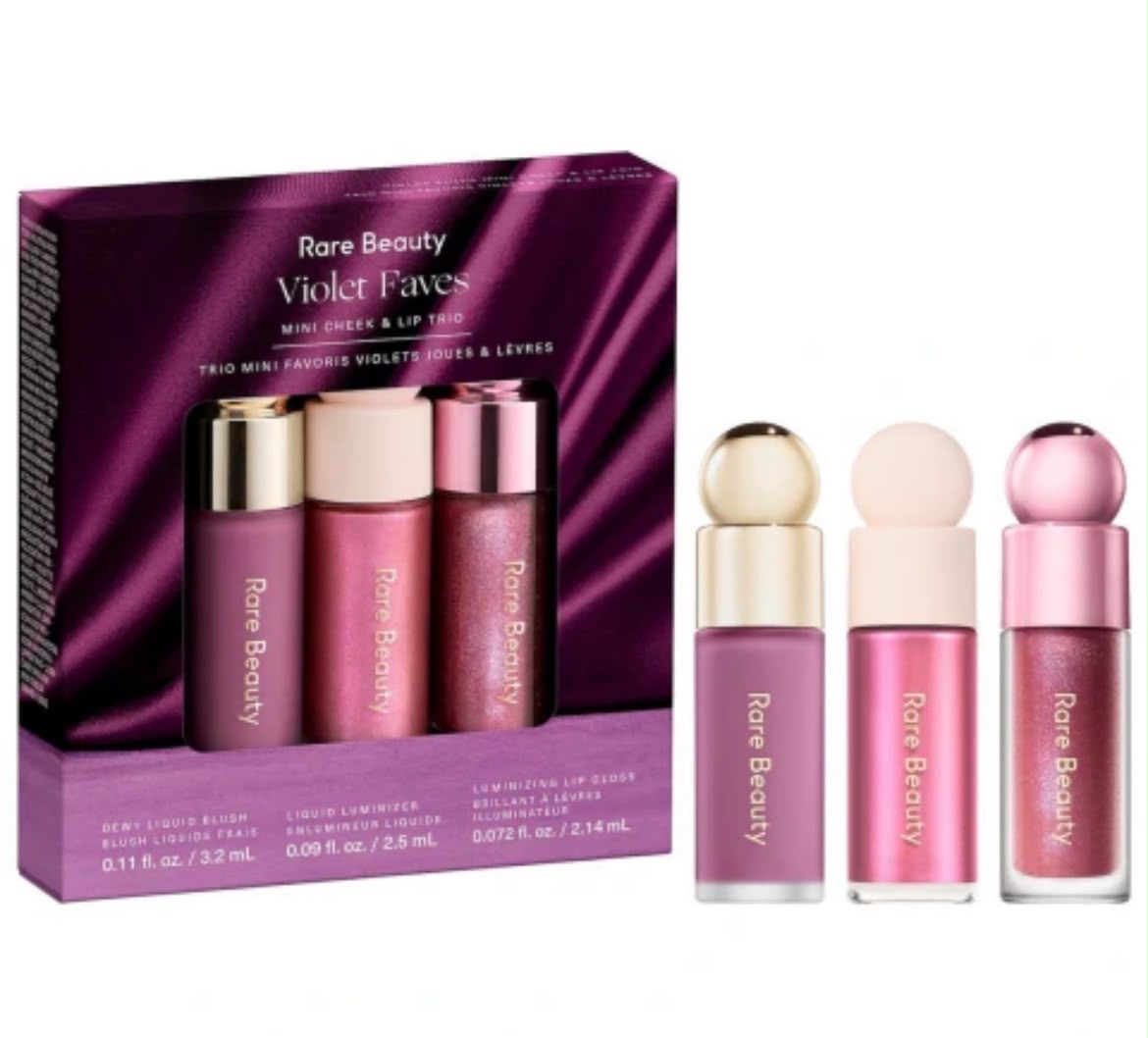 WhatsApp Image 2026-10-15 at 6.25.36 PM Rare Beauty Violet Faves Mini Cheek & Lip Trio - الصورة 1