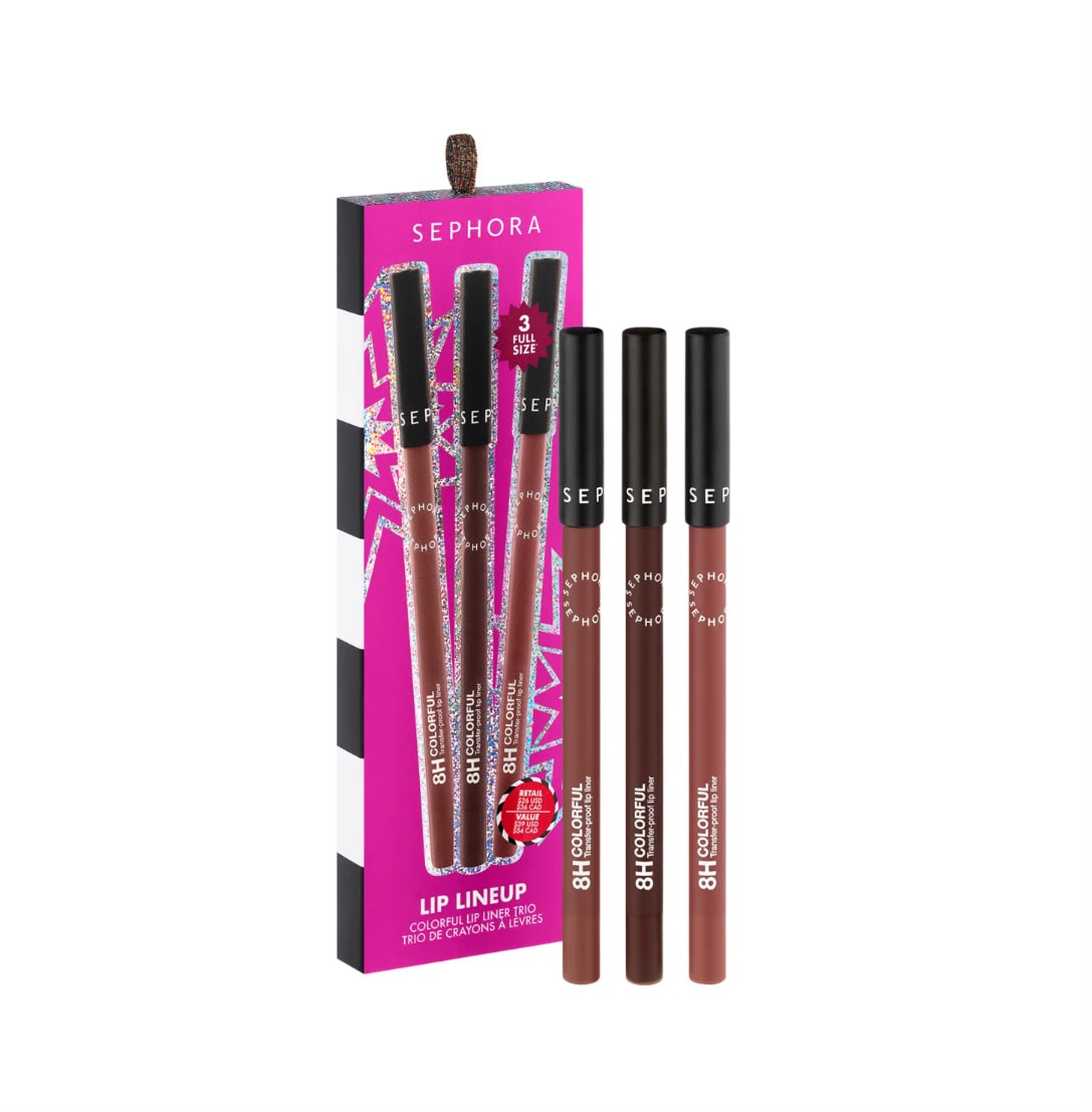 WhatsApp Image 2026-10-16 at 7.01.51 PM SEPHORA COLLECTION 8H Colorful Lip Liner Trio Set - الصورة 1