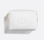 ⁦Dior White Textured Makeup Pouch⁩ - الصورة ⁦2⁩