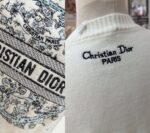 ⁦Luxury White Dior-Inspired Knit Top⁩ - الصورة ⁦4⁩