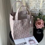 Pink Dior Oblique Spacious Tote Bag
